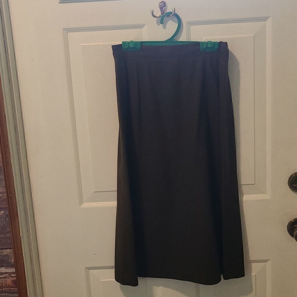 Size 10 Brown Radcliffe Wool Skirt